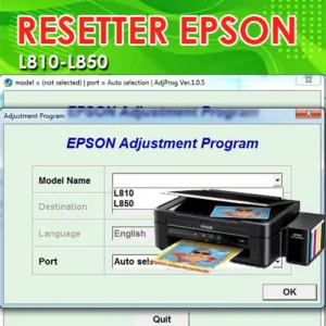 resetter epson l810 l850